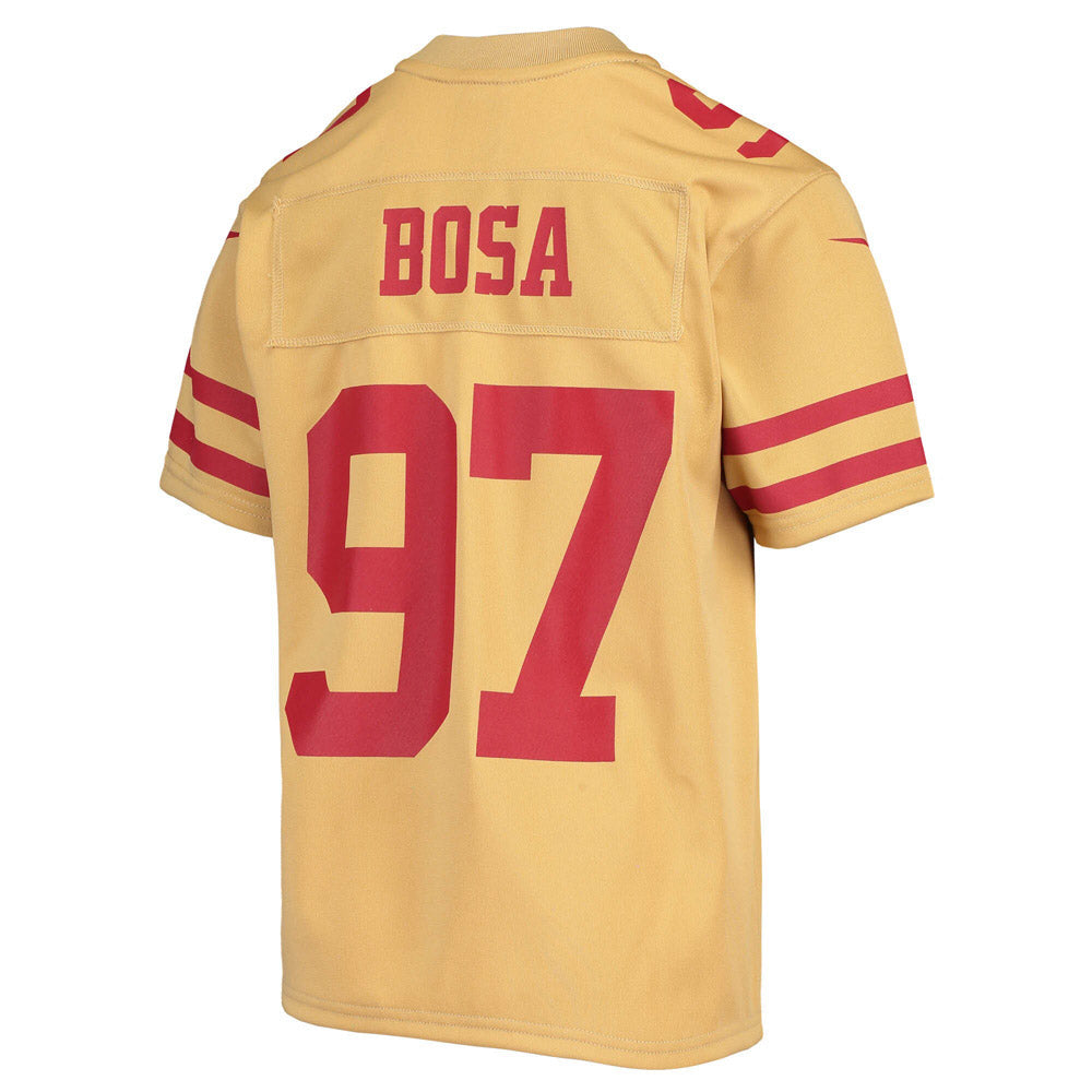 Youth San Francisco 49ers Nick Bosa Inverted Team Game Jersey Gold